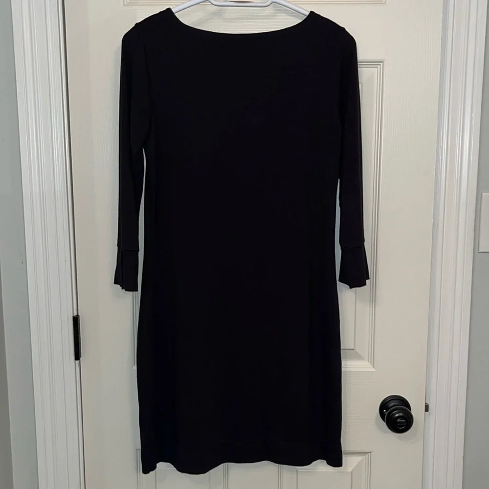 Lilly Pulitzer Black‎ 3/4 Sleeves Sophie Dress Sz Small UPF 50+ Sun Protection